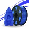 filamento 3d pla azul com peca