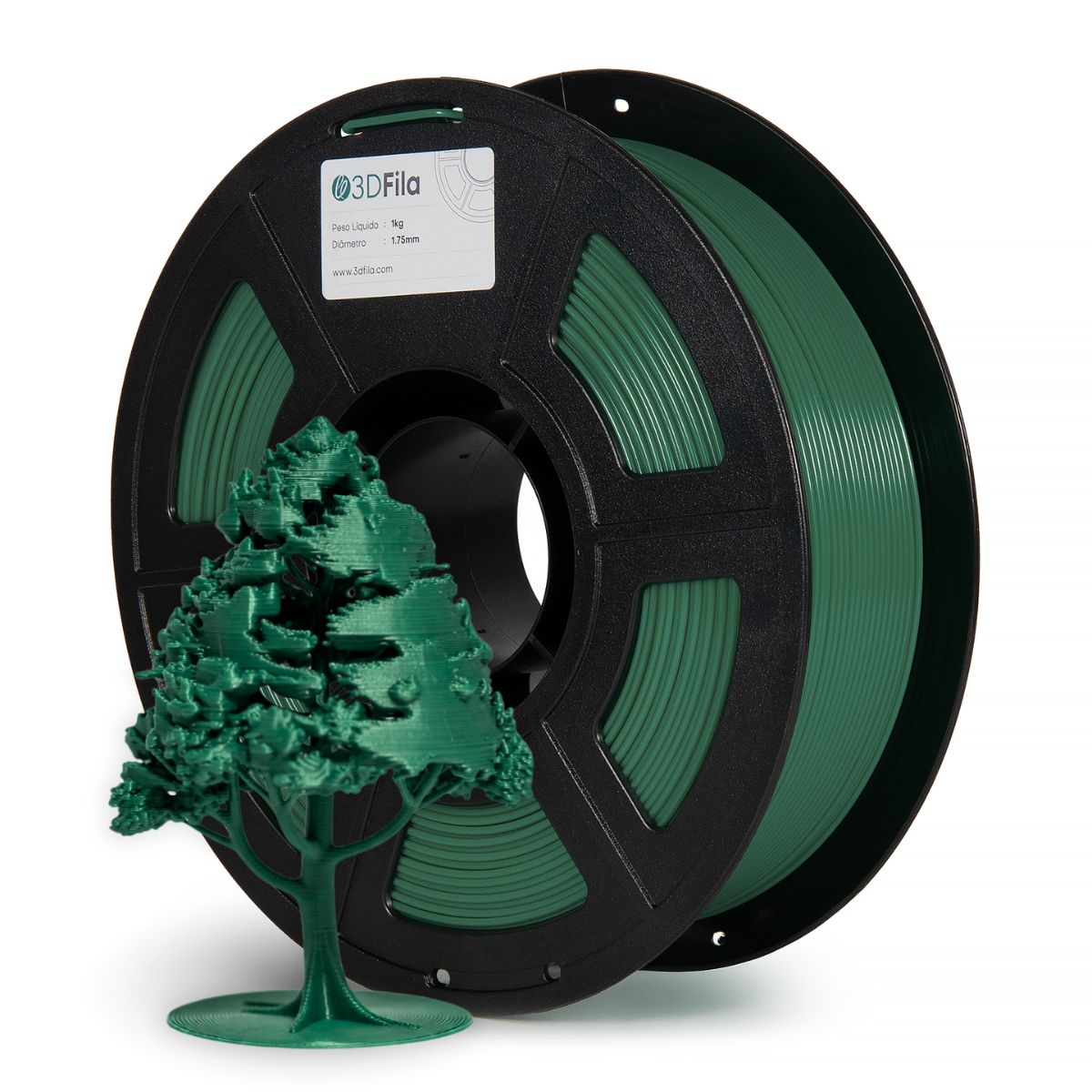 Filamento PETG XT Verde Green Metal 1,75mm 1 filamento petg green metal