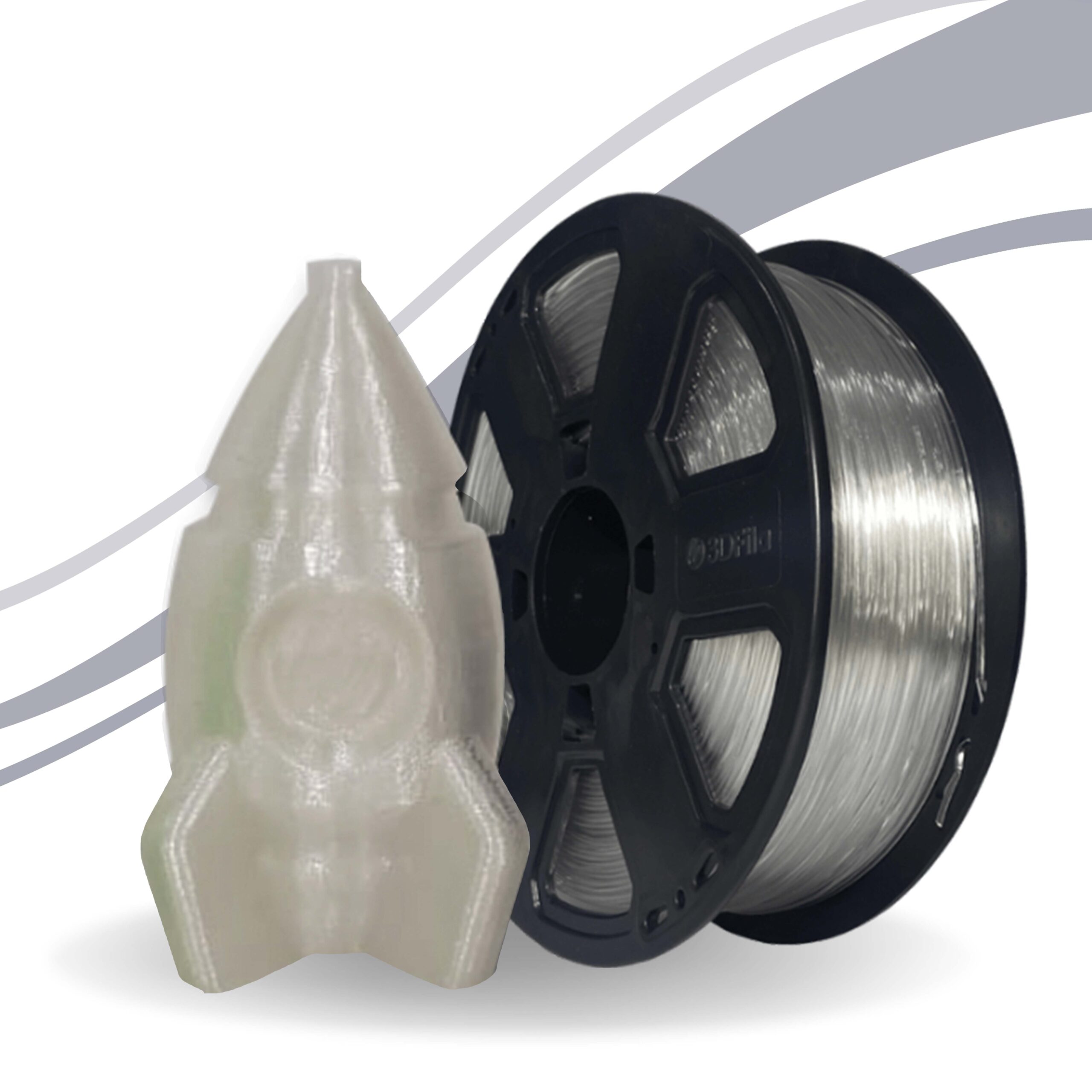 Filamento Tritan HT Transparente Clear Water 1,75mm 3 Filamento Tritan HT Transparente Clear Water 1,75mm - Imagem 3