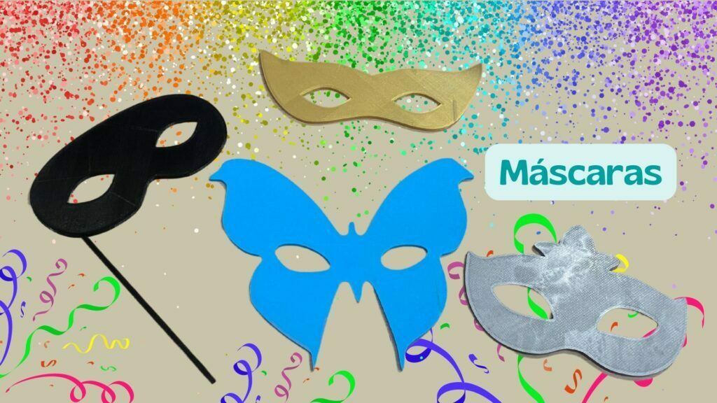 mascaras de carnaval impressas em 3d