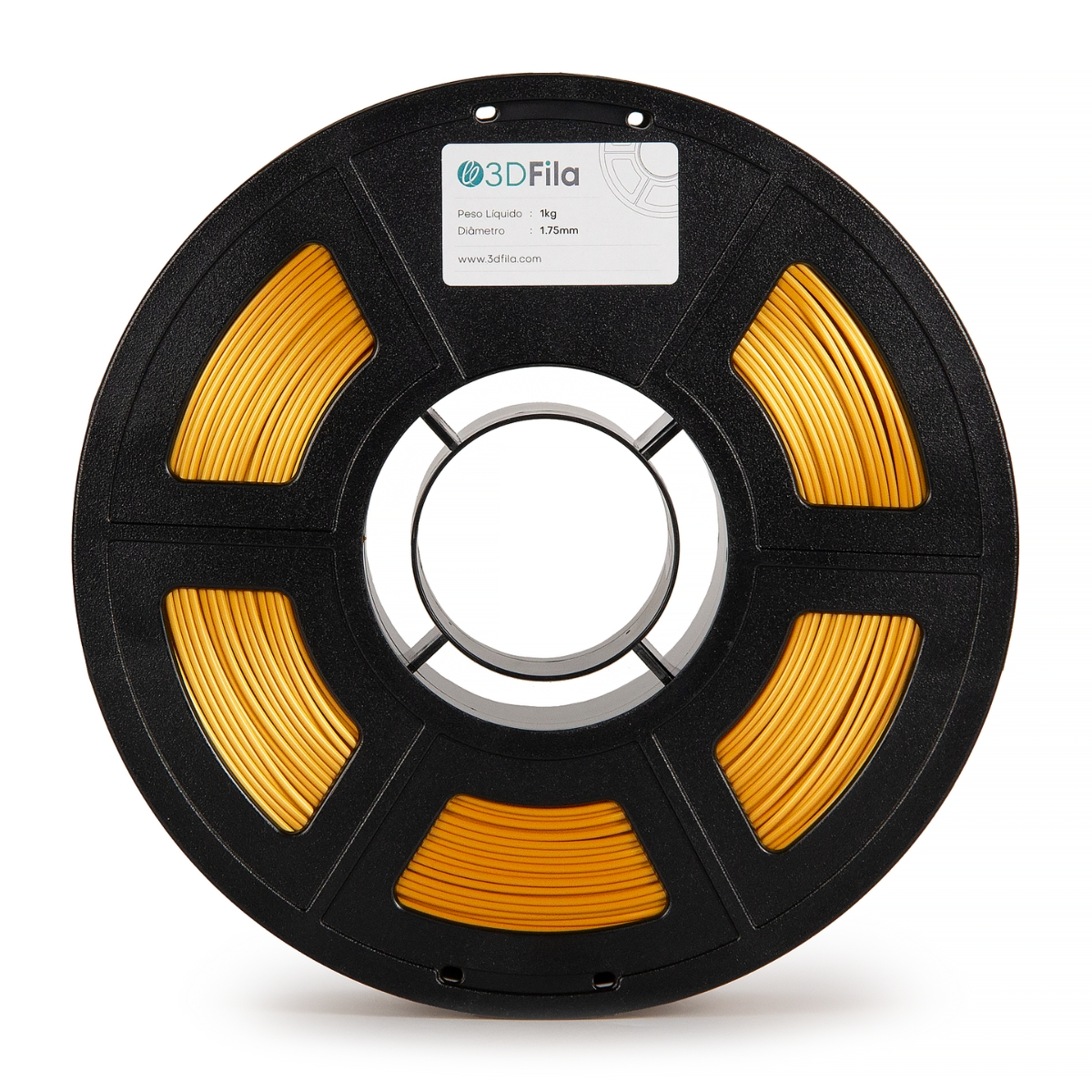 Filamento PLA Silk Ouro 1,75mm 3 Filamento PLA Silk Ouro 1,75mm - Imagem 3