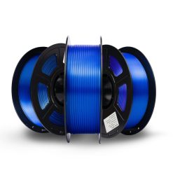 filamento pla tricolor preto, roxo e azul