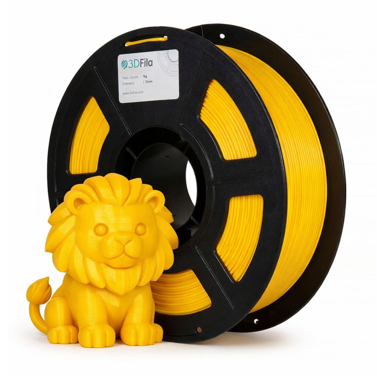 Filamento PETG XT Amarelo 1,75mm 1 Filamento PETG XT Amarelo 1,75mm