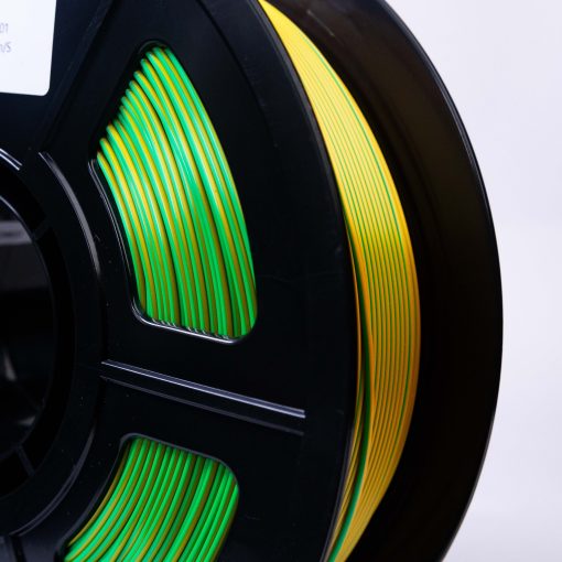 Filamento PLA Silk Tricolor Verde, Dourado e Laranja 8 Filamento PLA Silk Tricolor Verde, Dourado e Laranja - Imagem 8