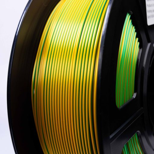 Filamento PLA Silk Tricolor Verde, Dourado e Laranja 9 Filamento PLA Silk Tricolor Verde, Dourado e Laranja - Imagem 9