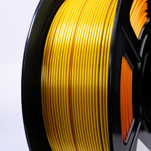 Filamento PLA Silk Tricolor Verde, Dourado e Laranja 10 Filamento PLA Silk Tricolor Verde, Dourado e Laranja - Imagem 10