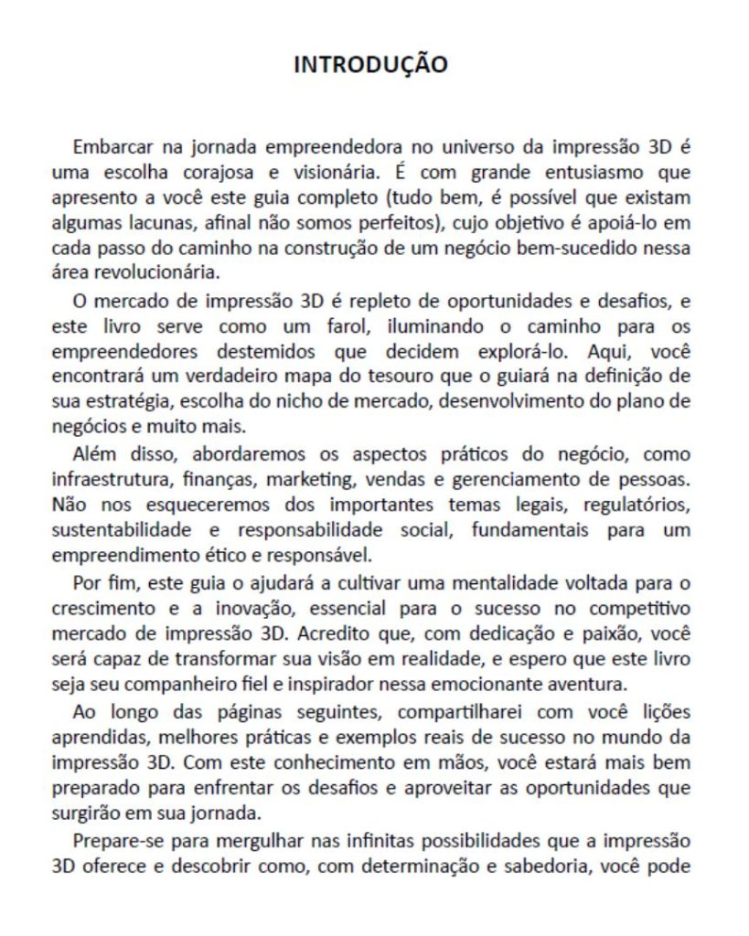 livro seu negocio de impressao 3d introducao