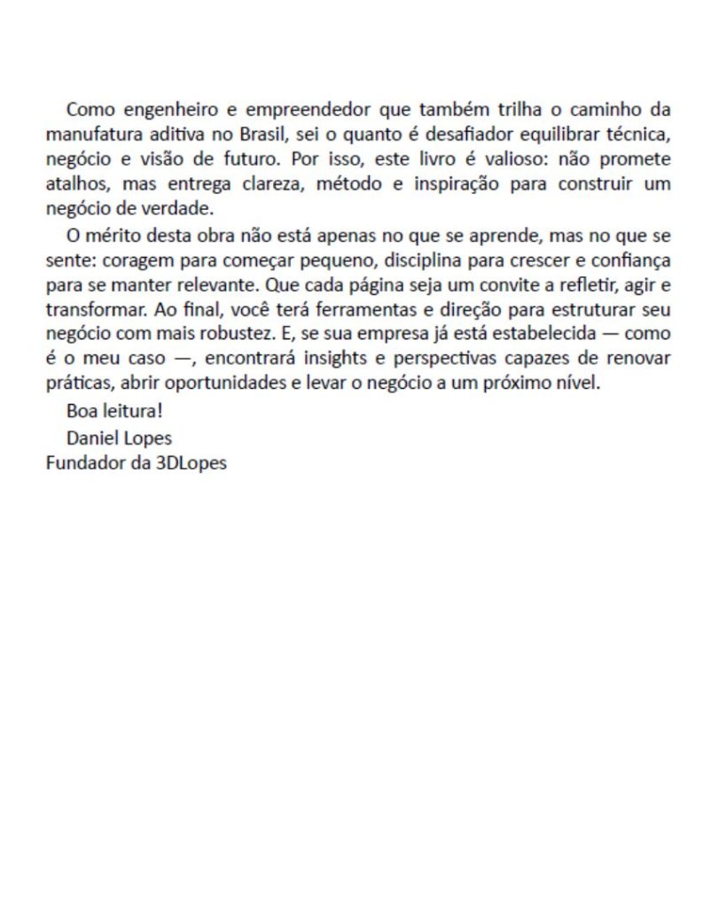 livro seu negocio de impressao 3d prefacio 2