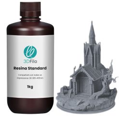 resina 3d standard 4.0 cinza escuro