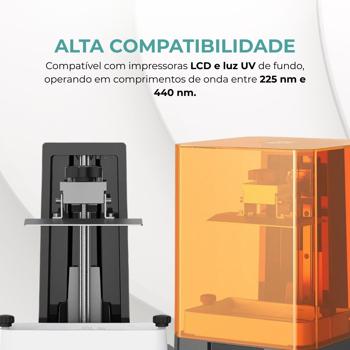 Resina 3D Standard 4.0 Cinza 1kg 3 resina 3D standard 4.0