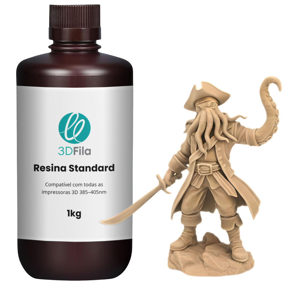 Resina 3D Standard 4.0 Skin 1kg 1 resina 3d standard 4.0 skin