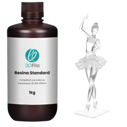 resina 3d standard 4.0 transparente