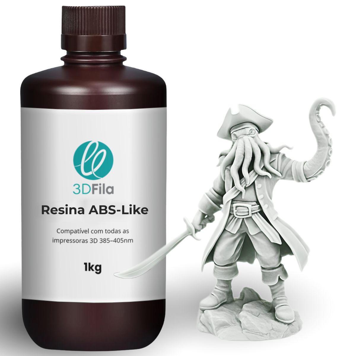 Resina 3D ABS-Like Branco 1 resina 3d abs like branco