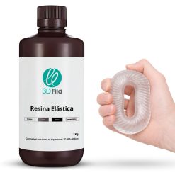 resina 3d elástica transparente