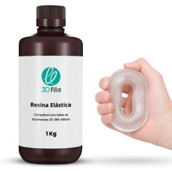 resina 3d elástica transparente