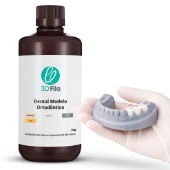 resina 3d modelo ortodontico cinza