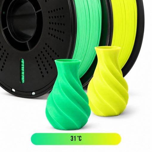 Filamento PLA Termocrômico Verde / Amarelo - Imagem 7
