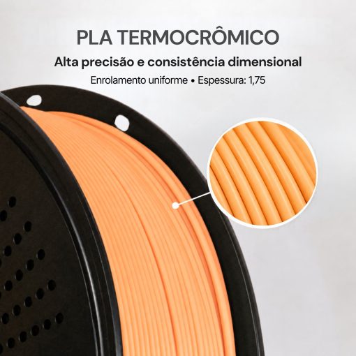 Filamento PLA Termocrômico Laranja / Amarelo - Imagem 8