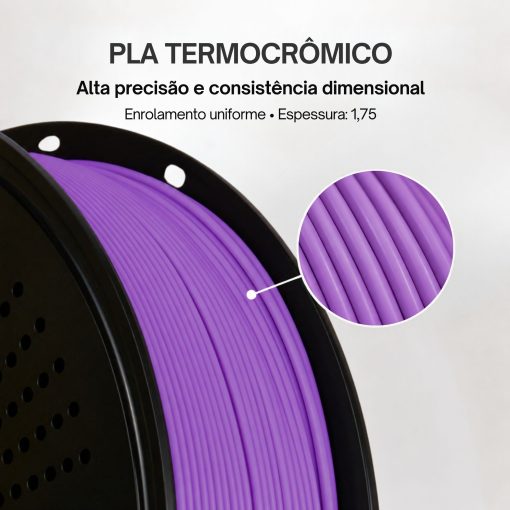 Filamento PLA Termocrômico Roxo / Azul - Imagem 8