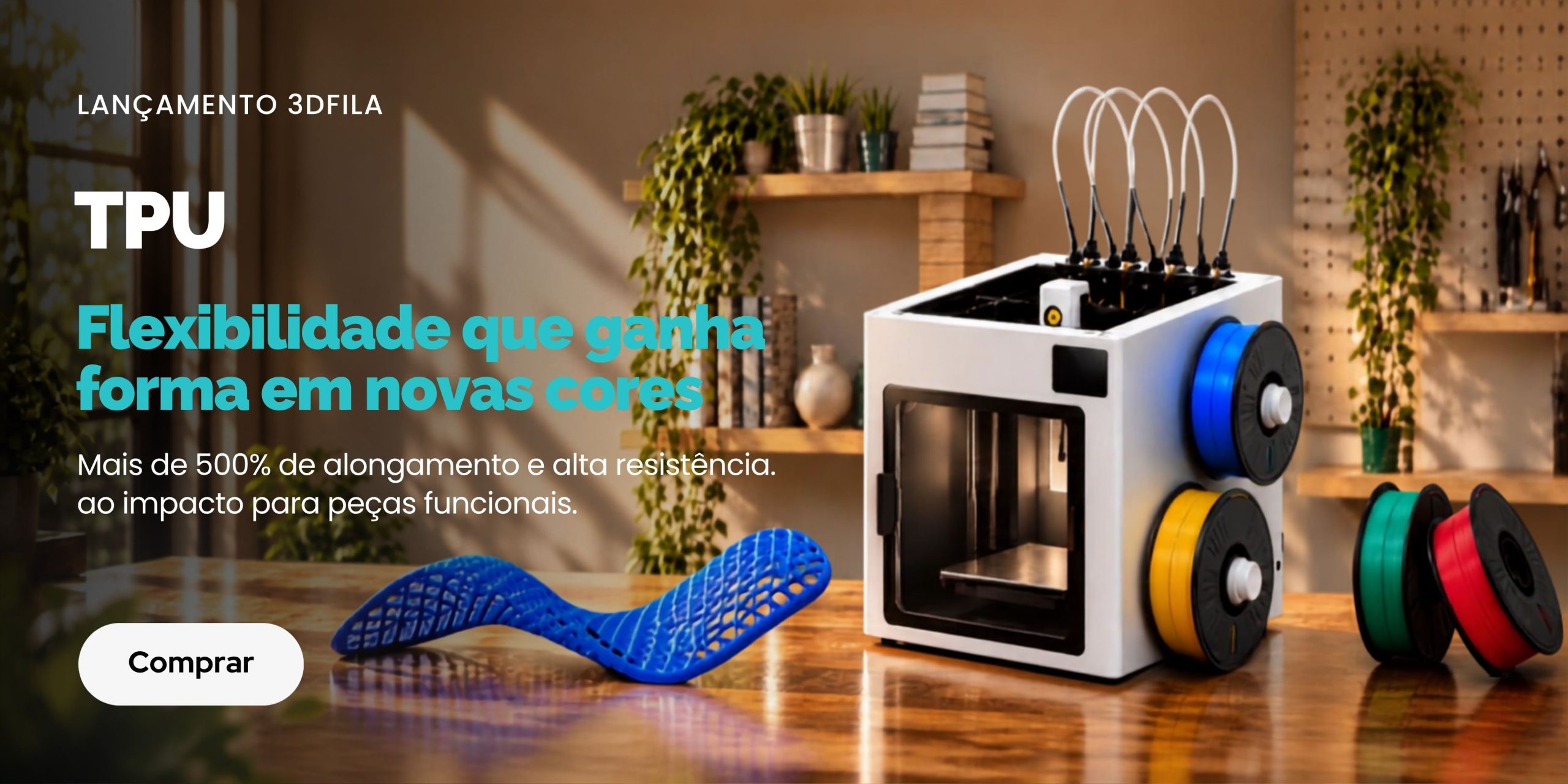 Home UX Builder 11 banner novos filamentos TPU