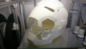 Impressão Homem de Ferro Ironman Mark 42 - capacete aberto