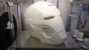 Impressão Homem de Ferro Ironman Mark 42 - capacete lado 1